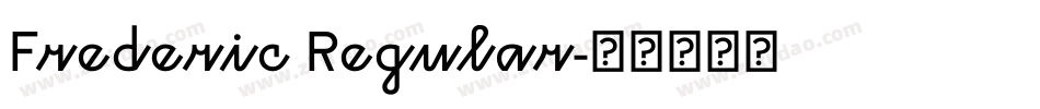 Frederic Regular字体转换